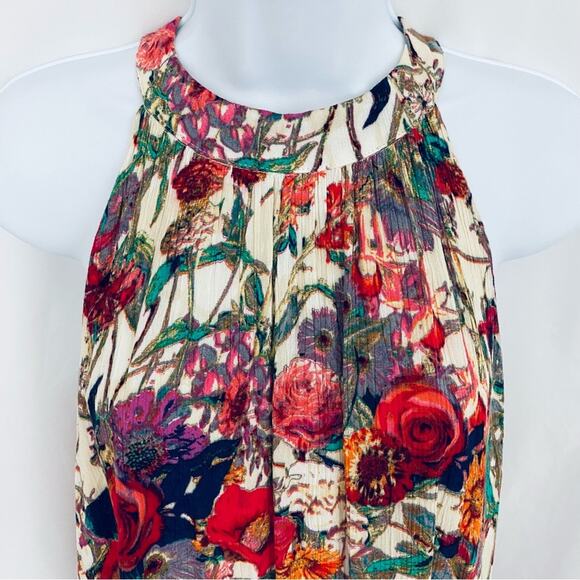 Entro Floral Mini Dress/Tunic Size Small - Picture 2 of 12